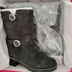 Brand New Vince Camuto Kerivini Leather Moto Boot